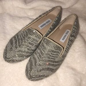 Steve Madden Rhinestone Loafers 7